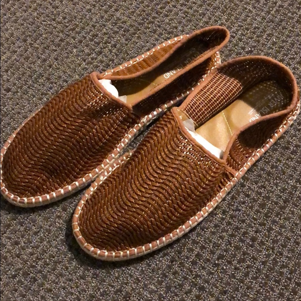 Woven Leather Slippers